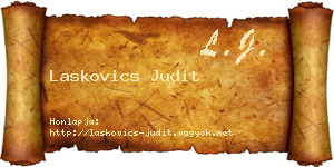 Laskovics Judit névjegykártya